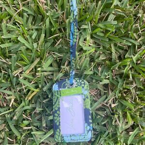 NWT Vera Bradley Paisley Caribbean Sea luggage tag